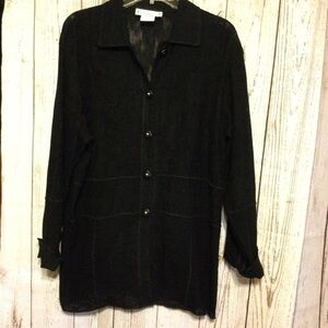 Vintage Saint Germain Elegant Black BOHO Gothic Women's Top Jacket Top Size L
